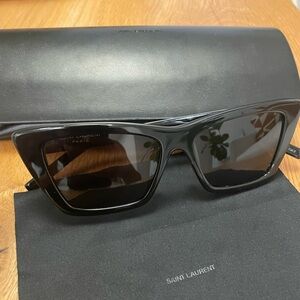 Authentic YSL mica cat eye sunglasses in excellent condition.